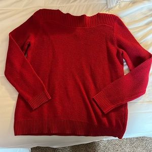Red L Croft & Barrow Sweater